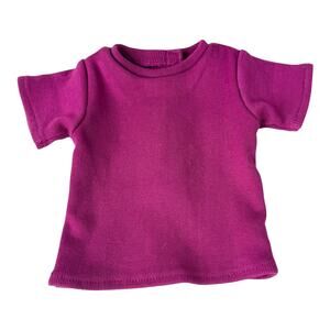 American Girl Top TShirt Tee Mix Match Outfit Accessory Pleasant Co Pink Magenta